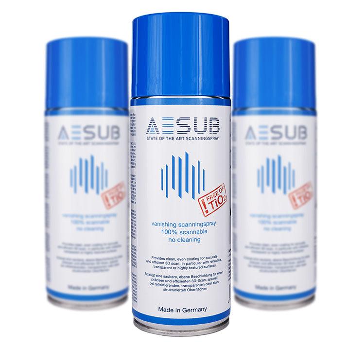 AESUB 3D Scanning Spray - AESUB Blue - 3 Can Pack