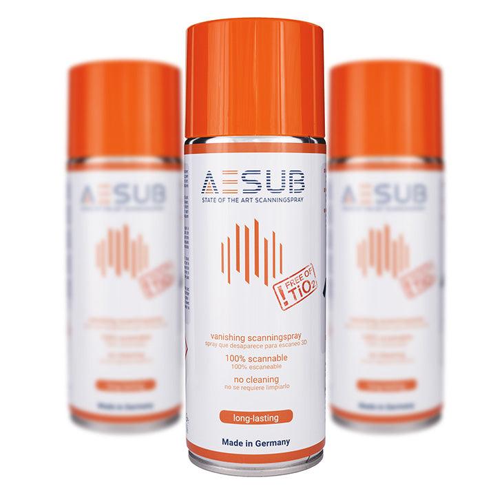 AESUB 3D Scanning Spray - AESUB Orange  - 3 Can Pack