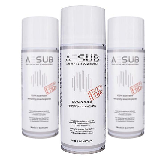 AESUB 3D Scanning Spray - AESUB White  - 3 Can Pack